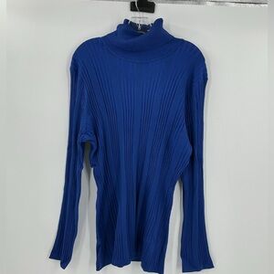 Ashley Stewart Ribbed Knit Turtleneck Sweater new size 26/28